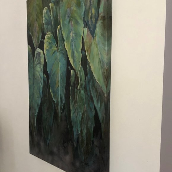 Large Tropical Foliage Palm Wall Art - Picture 2 of 4